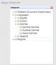 Alfresco categories test screenshot